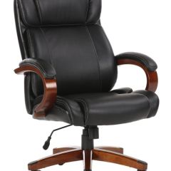 Кресло офисное BRABIX PREMIUM "Magnum EX-701" (дерево, рециклированная кожа, черное) 531827 в Лабытнанги - labytnangi.mebel24.online | фото