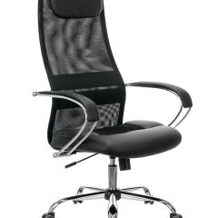 Кресло офисное BRABIX PREMIUM "Stalker EX-608 CH" (хром, ткань-сетка/кожзам, черное) 532091 в Лабытнанги - labytnangi.mebel24.online | фото