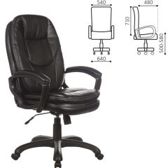 Кресло офисное BRABIX PREMIUM "Trend EX-568" (экокожа, черное) 532100 в Лабытнанги - labytnangi.mebel24.online | фото 2