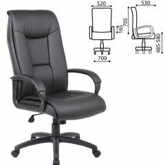 Кресло офисное BRABIX PREMIUM "Work EX-513" (экокожа, черное) 531943 в Лабытнанги - labytnangi.mebel24.online | фото 2