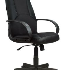Кресло офисное BRABIX "City EX-512" (кожзам черный, ткань черная) 531407 в Лабытнанги - labytnangi.mebel24.online | фото