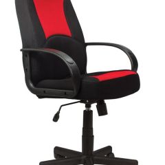 Кресло офисное BRABIX "City EX-512", ткань черная/красная, TW, 531408 в Лабытнанги - labytnangi.mebel24.online | фото
