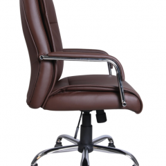 Кресло офисное BRABIX "Space EX-508" (экокожа, хром, коричневое) 531164 в Лабытнанги - labytnangi.mebel24.online | фото 2