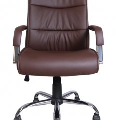 Кресло офисное BRABIX "Space EX-508" (экокожа, хром, коричневое) 531164 в Лабытнанги - labytnangi.mebel24.online | фото 3
