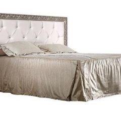 Кровать 2-х спальная (1,8 м) Тиффани Premium черная/серебро с мягким элементом со стразами с подъемным механизмом (ТФКР180-2[3][7] (П) в Лабытнанги - labytnangi.mebel24.online | фото