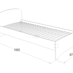 Кровать-2 одинарная (800*1900) в Лабытнанги - labytnangi.mebel24.online | фото 2
