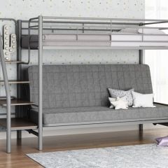 Кровать двухъярусная с диваном "Мадлен-3" (Серый/Серый) в Лабытнанги - labytnangi.mebel24.online | фото