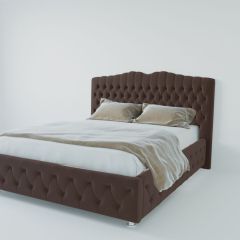 Кровать Нягань с ПМ 900 (экокожа коричневая) в Лабытнанги - labytnangi.mebel24.online | фото 2