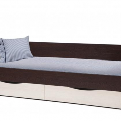 Кровать одинарная "Фея - 3" симметричная New (2000Х900) венге/вудлайн кремовый в Лабытнанги - labytnangi.mebel24.online | фото