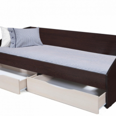 Кровать одинарная "Фея - 3" симметричная New (2000Х900) венге/вудлайн кремовый в Лабытнанги - labytnangi.mebel24.online | фото 2