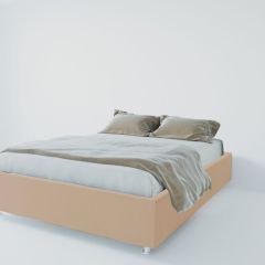 Кровать Подиум с ортопедическим основанием 900 (велюр светло-серый) в Лабытнанги - labytnangi.mebel24.online | фото