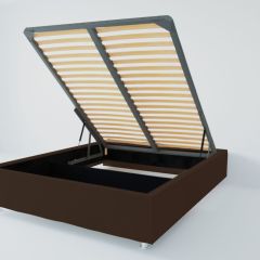 Кровать Подиум с ПМ 1200 (экокожа коричневая) в Лабытнанги - labytnangi.mebel24.online | фото 2
