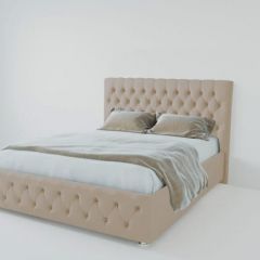 Кровать Версаль 1400 без основания (велюр светло серый) в Лабытнанги - labytnangi.mebel24.online | фото