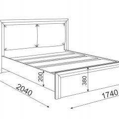 Кровать 1.6 Глэдис М31 с настилом и мягкой частью (ЯШС/Белый) в Лабытнанги - labytnangi.mebel24.online | фото 3