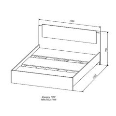 СОФИ СКР1600.1 Кровать 1600 в Лабытнанги - labytnangi.mebel24.online | фото 2