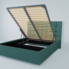 Кровать Венеция с ПМ 1200 (велюр бирюзовый) в Лабытнанги - labytnangi.mebel24.online | фото