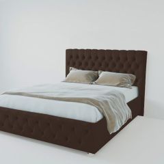 Кровать Версаль с ПМ 900 (экокожа коричневая) в Лабытнанги - labytnangi.mebel24.online | фото