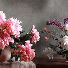 Кухонный фартук Цветы 316 МДФ матовый (3000) Flowers в Лабытнанги - labytnangi.mebel24.online | фото