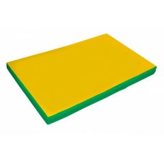 Мат гимнастический 2х1х0,1м цв. зеленый-желтый в Лабытнанги - labytnangi.mebel24.online | фото 1