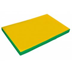 Мат гимнастический 2х1х0,05м цв. зеленый-желтый в Лабытнанги - labytnangi.mebel24.online | фото 1