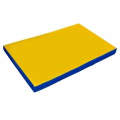 Мат гимнастический 2х1х0,08м цв. синий-желтый в Лабытнанги - labytnangi.mebel24.online | фото 1