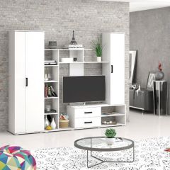 Шкаф Торонто (Белый текстурный) в Лабытнанги - labytnangi.mebel24.online | фото 2