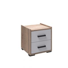 Модульная Спальня Соната (Белый/Дуб сонома) в Лабытнанги - labytnangi.mebel24.online | фото 3