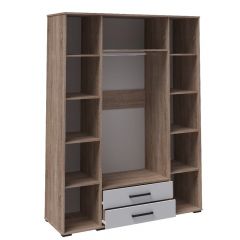 Модульная Спальня Соната (Белый/Дуб сонома) в Лабытнанги - labytnangi.mebel24.online | фото 6