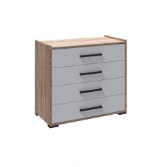 Модульная Спальня Соната (Белый/Дуб сонома) в Лабытнанги - labytnangi.mebel24.online | фото 7