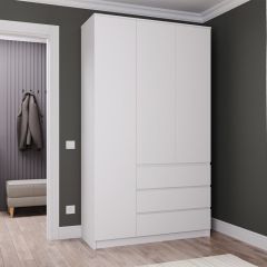 МОРИ МШ 1200.1 Шкаф (белый) в Лабытнанги - labytnangi.mebel24.online | фото