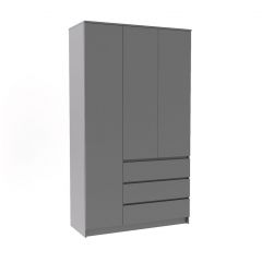 МОРИ МШ 1200.1 Шкаф (графит) в Лабытнанги - labytnangi.mebel24.online | фото 2