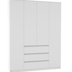 МОРИ МШ 1600.1 Шкаф (белый) в Лабытнанги - labytnangi.mebel24.online | фото 2