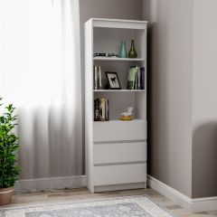 МОРИ МСТ 600.3 Стеллаж (белый) в Лабытнанги - labytnangi.mebel24.online | фото