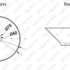 Накладная раковина melana mln-7020-b1+b18 (t4006hb1+b18 ) (сине-черная) в Лабытнанги - labytnangi.mebel24.online | фото 2