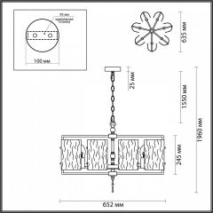 Подвесная люстра Odeon Light Elegante 4878/7 в Лабытнанги - labytnangi.mebel24.online | фото 4