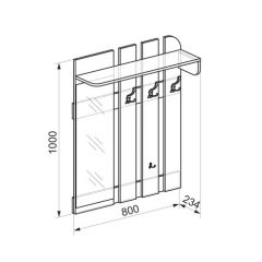 АВРОРА Прихожая (модульная) в Лабытнанги - labytnangi.mebel24.online | фото 5