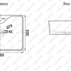 Раковина MELANA MLN-7291X в Лабытнанги - labytnangi.mebel24.online | фото 2
