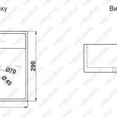 Раковина MELANA MLN-7440A в Лабытнанги - labytnangi.mebel24.online | фото 2