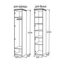 Шкаф 1-но дверный для одежды Ольга-13 в Лабытнанги - labytnangi.mebel24.online | фото 2