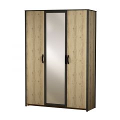 Шкаф 3-дверный с зеркалом №885 Гранж в Лабытнанги - labytnangi.mebel24.online | фото