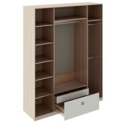 Шкаф 4 двери Глэдис М24 (ЯШС/Белый) в Лабытнанги - labytnangi.mebel24.online | фото 2