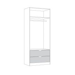 Шкаф для одежды 13.327 Уна в Лабытнанги - labytnangi.mebel24.online | фото 3