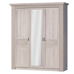 Шкаф для одежды 3-х дверный №180 "Лючия" Дуб оксфорд серый в Лабытнанги - labytnangi.mebel24.online | фото 1