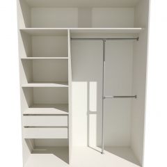 Шкаф-купе 1600 серии SOFT D8+D2+B2+PL4 (2 ящика+F обр.штанга) профиль «Капучино» в Лабытнанги - labytnangi.mebel24.online | фото 3