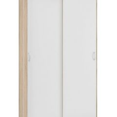 Шкаф-купе Бассо 1.0 (Дуб Сонома/Белый) 2 двери ЛДСП в Лабытнанги - labytnangi.mebel24.online | фото