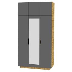 Шкаф с зеркалом "Аврора (H23_M)" в Лабытнанги - labytnangi.mebel24.online | фото 19