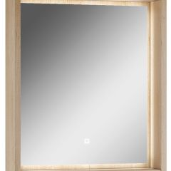Шкаф-зеркало Nice 60 с подсветкой Домино (DN4706HZ) в Лабытнанги - labytnangi.mebel24.online | фото