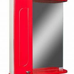 Шкаф-зеркало Радуга Красный 50 левый АЙСБЕРГ (DA1122HZR) в Лабытнанги - labytnangi.mebel24.online | фото