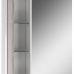 Шкаф-зеркало Uno 60 Дуб серый левый/правый Домино (DU1503HZ) в Лабытнанги - labytnangi.mebel24.online | фото 3