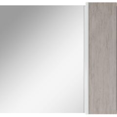 Шкаф-зеркало Uno 80 Дуб серый левый/правый Домино (DU1504HZ) в Лабытнанги - labytnangi.mebel24.online | фото 5